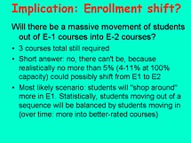 no enrollment shift
